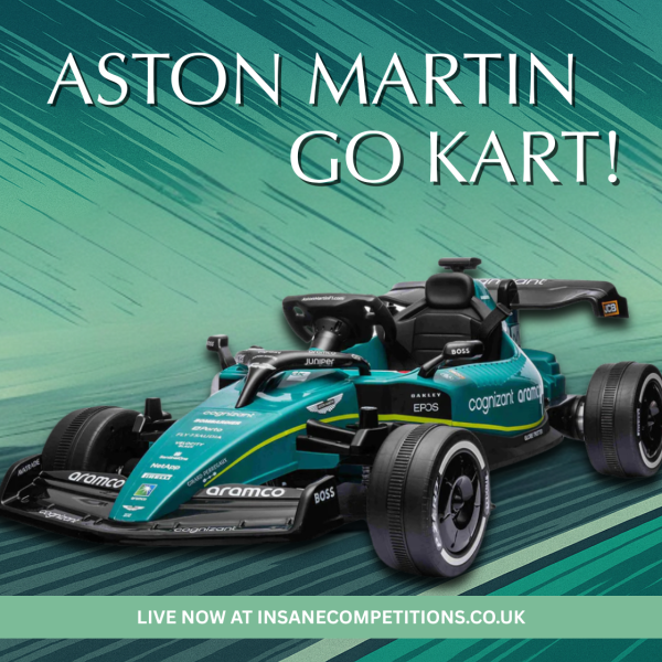 ASTON MARTIN LICENSED KIDS ELECTRIC GO KART